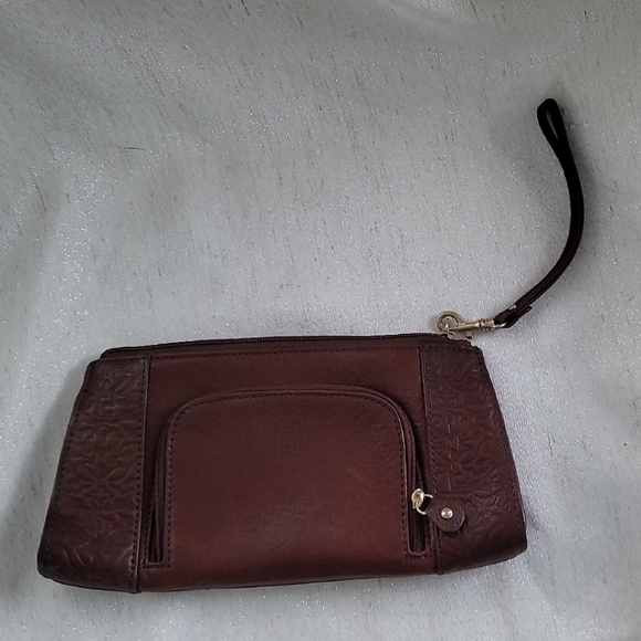 Liz Claiborne Brown Wristlet Clutch - Picture 1 of 3